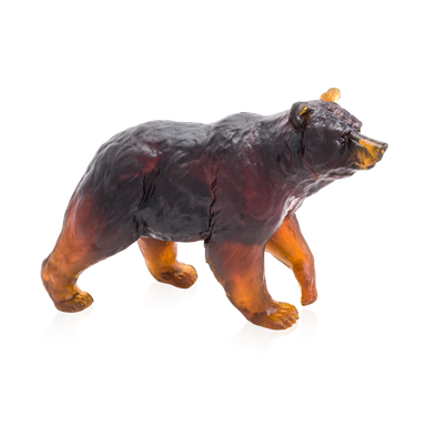 Daum Art Glass Daum Crystal Brown bear