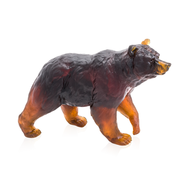 Daum Art Glass Daum Crystal Brown bear