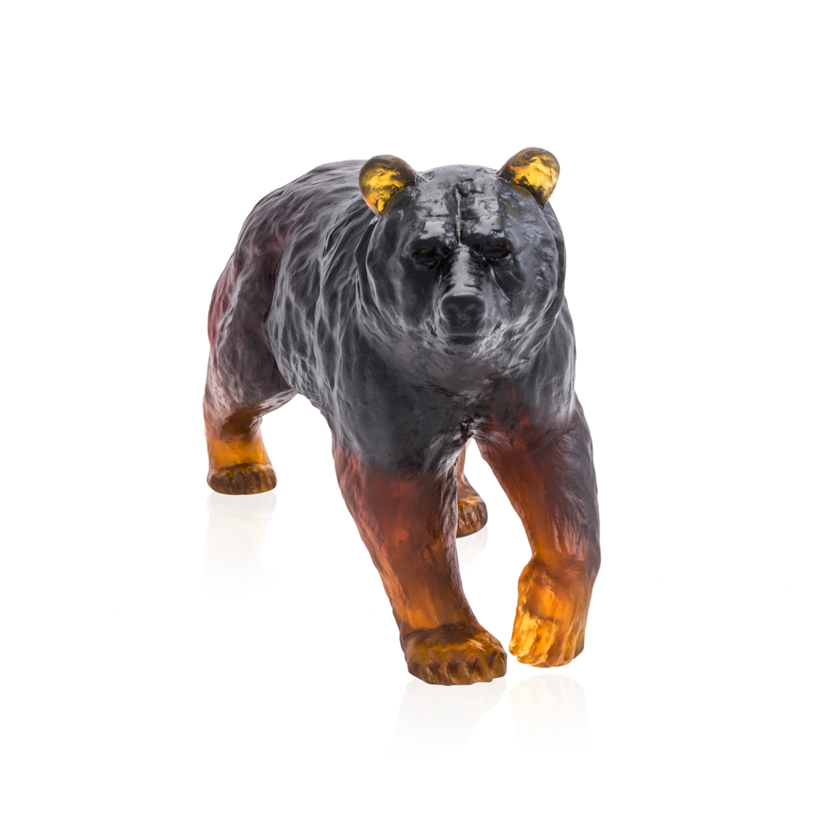 Daum Art Glass Daum Crystal Brown bear