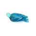 Daum Art Glass Daum Crystal Coral Sea Blue Medium Sea Turtle