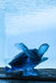 Daum Art Glass Daum Crystal Coral Sea Large Blue Sea Turtle