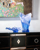 Daum Art Glass Daum Crystal Croisiere Medium Lilac Pleated Vase