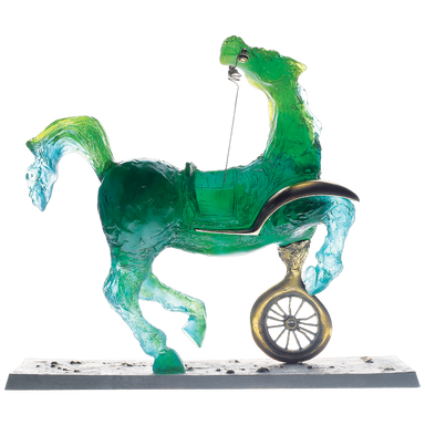 Daum Art Glass Daum Crystal Debris Automobile by Salvadore Dali