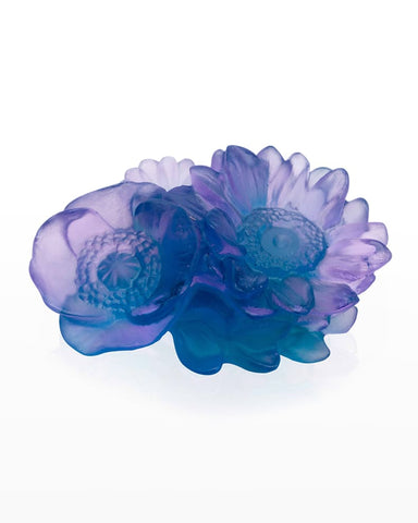 Daum Art Glass Daum Crystal Decorative Flower Sweet Garden