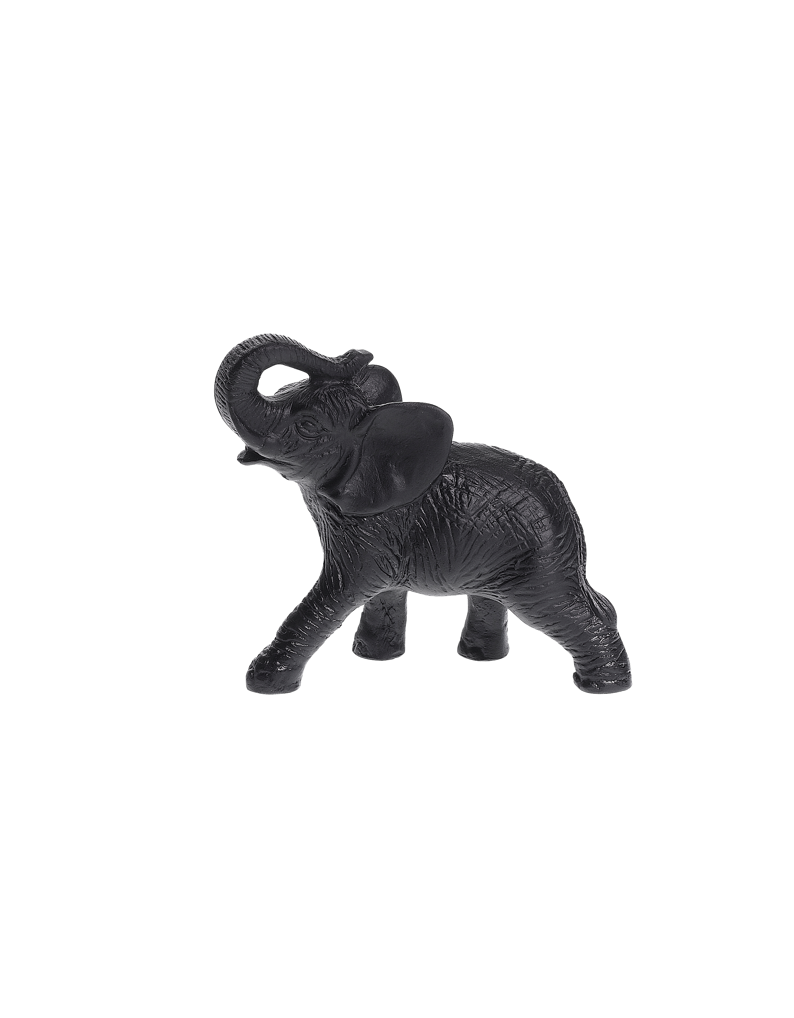 Daum Art Glass Daum Crystal Elephant - Black