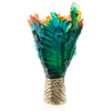 Daum Art Glass Daum Crystal Fleur de Paon Magnum Vase
