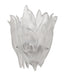 Daum Art Glass Daum Crystal Floral Wall Lamp - White