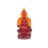 Daum Art Glass Daum Crystal Ganesha - Dark Amber