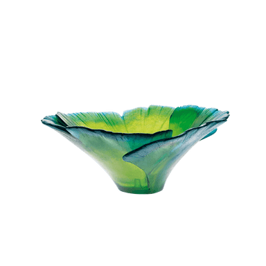 Daum Art Glass Daum Crystal Ginkgo Bowl