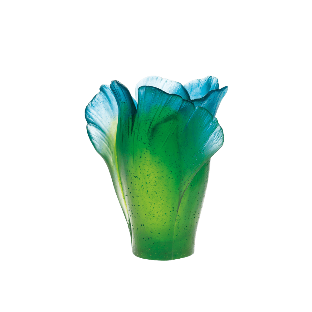 Daum Art Glass Daum Crystal Ginko Medium Vase