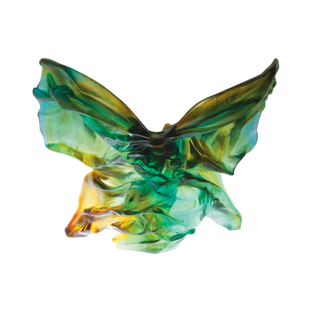 Daum Art Glass Daum Crystal Hanae Mori Butterfly Soliflore 75ex