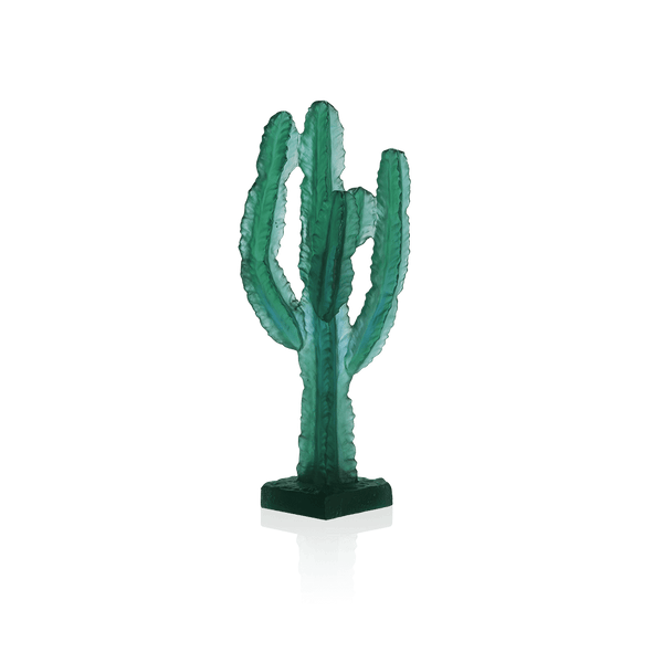 Daum Crystal Jardin de Cactus Green Cactus by Emilio Robba