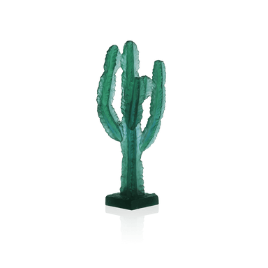 Daum Art Glass Daum Crystal Jardin de Cactus Green Cactus by Emilio Robba