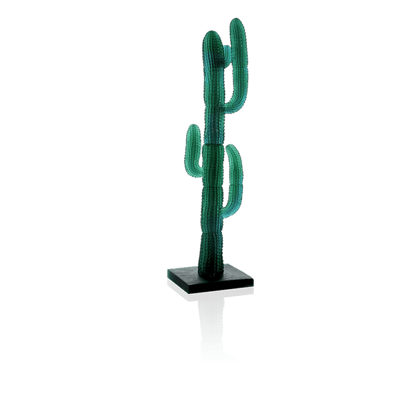 Daum Crystal Jardin de Cactus Large Green Cactus by Emilio Robba