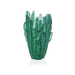 Daum Art Glass Daum Crystal Jardin de Cactus Large Green Vase by Emilio Robba