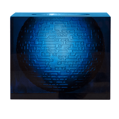 Daum Art Glass Daum Crystal Kumara Vase in Blue by Jean-Marie Massaud 25 ex