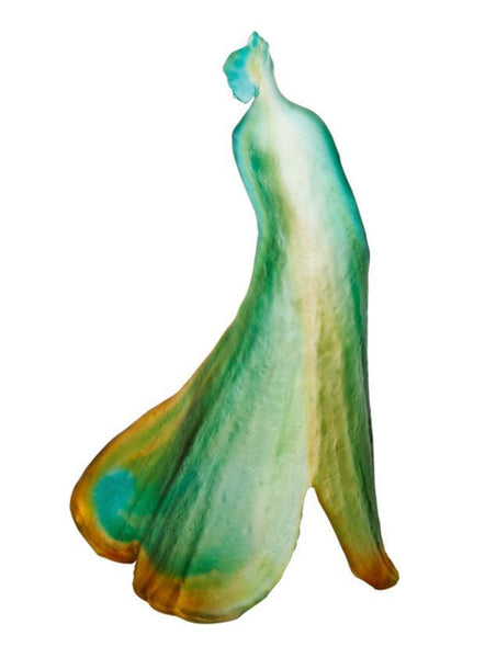Daum Art Glass Daum Crystal Lady Ginkgo