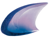 Daum Art Glass Daum Crystal Large Blue Purple Fish by Xavier Carnoy 375 ex