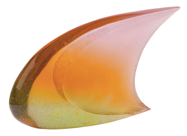 Daum Art Glass Daum Crystal Large Orange Pink Fish by Xavier Carnoy 375 ex