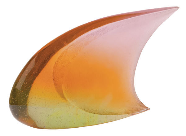 Daum Art Glass Daum Crystal Large Orange Pink Fish by Xavier Carnoy 375 ex