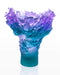 Daum Art Glass Daum Crystal Medium Vase Sweet Garden