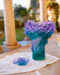 Daum Art Glass Daum Crystal Medium Vase Sweet Garden