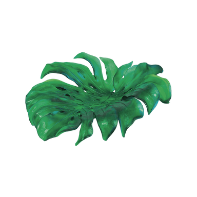 Daum Art Glass Daum Crystal Monstera Medium Bowl by Emilio Robba