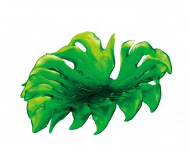 Daum Art Glass Daum Crystal Monstera Medium Bowl by Emilio Robba