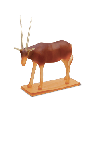 Daum Art Glass Daum Crystal Oryx Small by H Lahlou - Amber