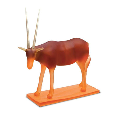 Daum Art Glass Daum Crystal Oryx Small by H Lahlou - Amber