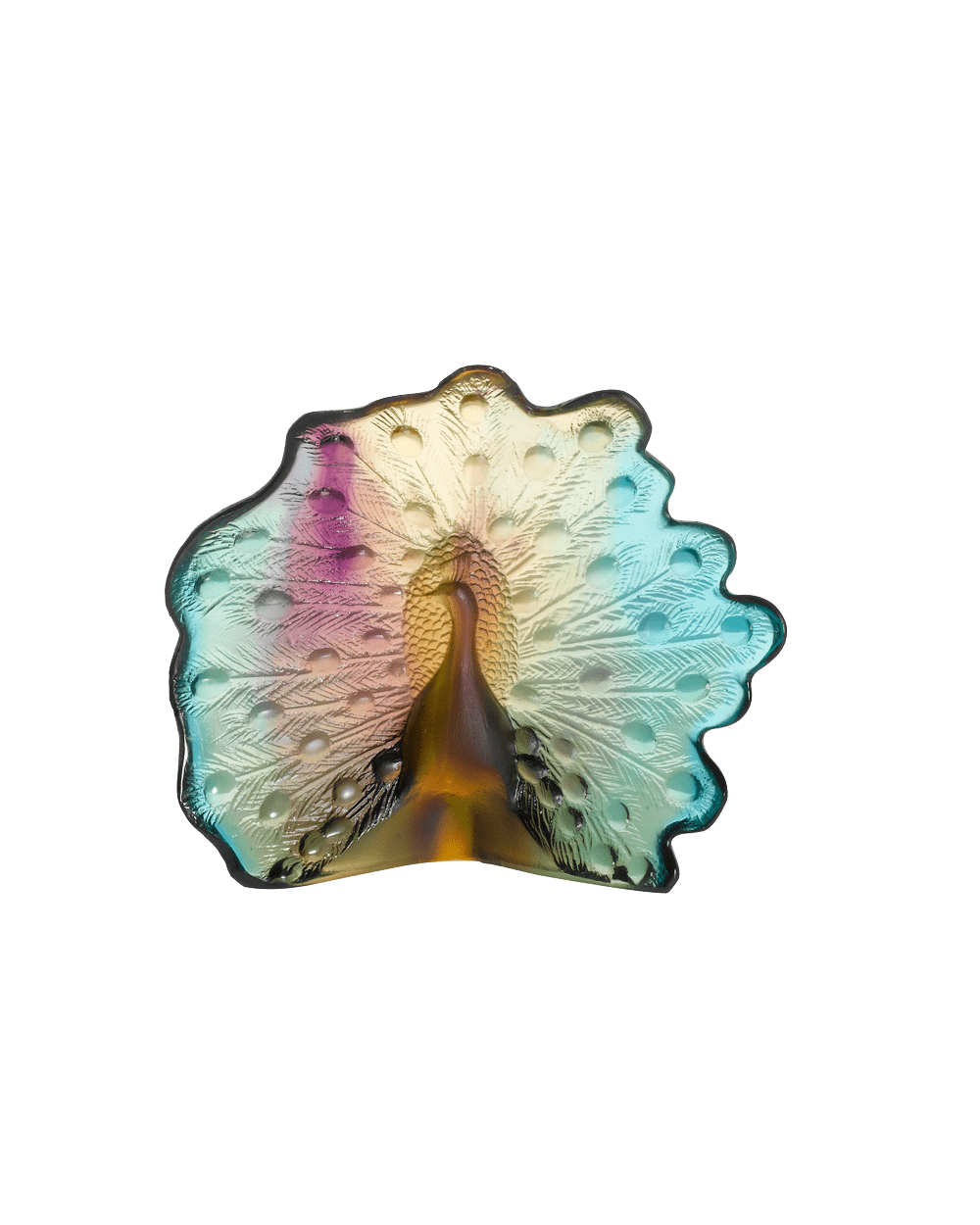 Daum Art Glass Daum Crystal Peacock
