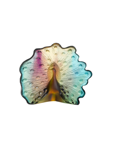 Daum Art Glass Daum Crystal Peacock