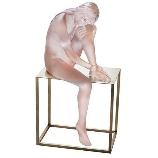 Daum Art Glass Daum Crystal Pink Louison