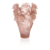 Daum Crystal Rose Passion Magnum Vase in Pink