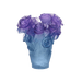 Daum Art Glass Daum Crystal Rose Passion Vase - Blue Purple