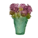 Daum Art Glass Daum Crystal Rose Passion Vase - Green Pink