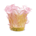 Daum Art Glass Daum Crystal Roses Votive Candle Holder - Pink