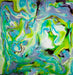 Daum Art Glass Daum Crystal Seasons Decorative Panel - Blue Green Purple