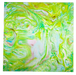Daum Art Glass Daum Crystal Seasons Decorative Panel - Blue Pink Green