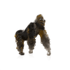 Daum Art Glass Daum Crystal Silverback Gorilla in Amber Grey by Jean-No
