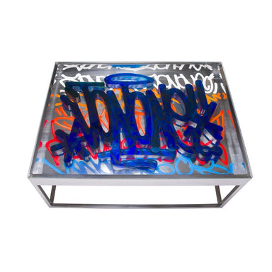 Daum Art Glass Daum Crystal Table for Two by JonOne 8 ex