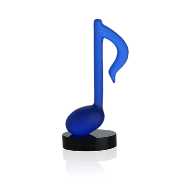 Daum Art Glass Daum Crystal Timeless in Blue by Manu Katché