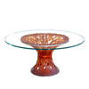Daum Art Glass Daum Crystal Toughened Glass Table Top For Table Vegetal - Medium