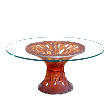 Daum Art Glass Daum Crystal Toughened Glass Table Top For Table Vegetal - Small