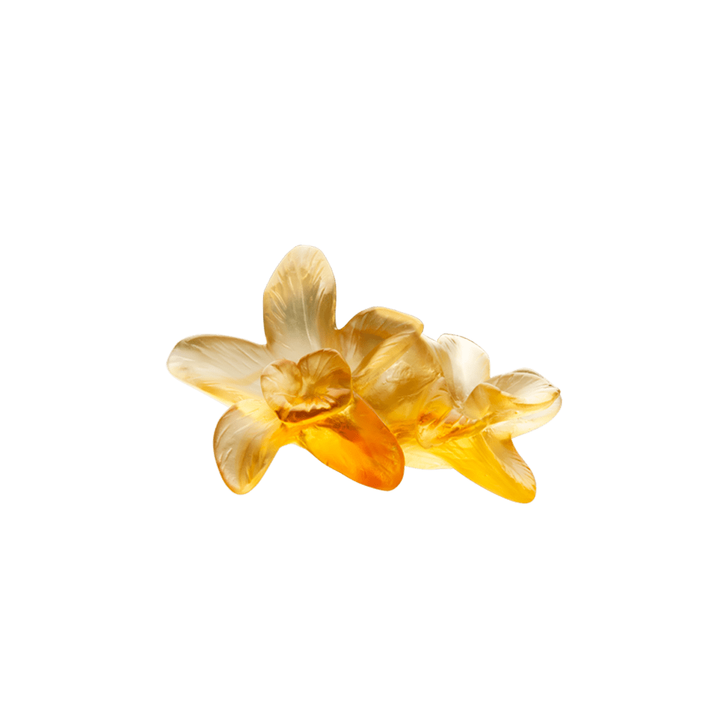 Daum Art Glass Daum Crystal Tressage Decorative Flower