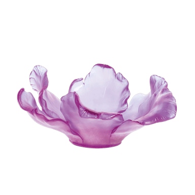 Daum Art Glass Daum Crystal Tulip Bowl - Ultraviolet