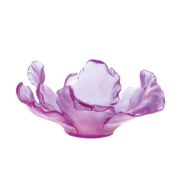 Daum Art Glass Daum Crystal Tulip Bowl - Ultraviolet