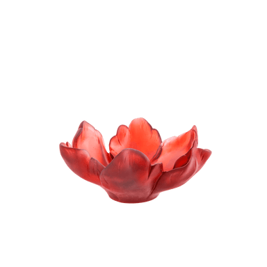 Daum Art Glass Daum Crystal Tulip Small Bowl - Red
