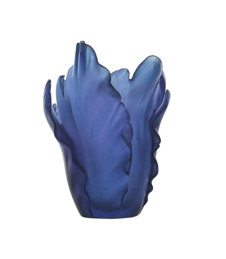Daum Art Glass Daum Crystal Tulip Small Vase - Blue