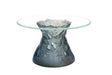 Daum Art Glass Daum Crystal Vegetal Coffee Table - Grey Blue